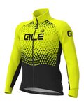 ALÉ Cycling thermal jacket - SUMMIT DWR - black/yellow