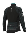 ALÉ Cycling thermal jacket - GREEN ROAD - white/black
