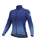 ALÉ Cycling winter long sleeve jersey - BULLET LADY WINTER - blue