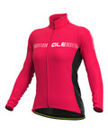 ALÉ Cycling winter long sleeve jersey - FUTURE RACE LADY WNT - pink