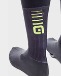 ALÉ Cycling shoe covers - WHIZZY WINTER - black/yellow