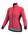 ALÉ Cycling thermal jacket - SOLID FONDO LADY WNT - pink