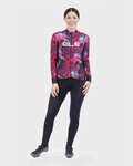 ALÉ Cycling winter long sleeve jersey - AMAZZONIA LADY WNT - black/pink