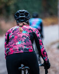 ALÉ Cycling winter long sleeve jersey - AMAZZONIA LADY WNT - black/pink