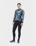 ALÉ Cycling winter long sleeve jersey - AMAZZONIA LADY WNT - black/green