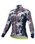 ALÉ Cycling winter long sleeve jersey - AMAZZONIA LADY WNT - blue/beige