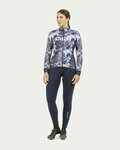 ALÉ Cycling winter long sleeve jersey - AMAZZONIA LADY WNT - blue/beige
