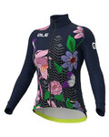 ALÉ Cycling winter long sleeve jersey - PR-R CITY LADY WNT - blue