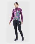 ALÉ Cycling winter long sleeve jersey - PR-R CITY LADY WNT - bordeaux