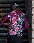 ALÉ Cycling winter long sleeve jersey - PR-R CITY LADY WNT - bordeaux
