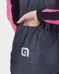 ALÉ Cycling thermal jacket - PR-S GRADIENT LADY - black/pink