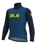ALÉ Cycling winter set with jacket - SOLID CROSS WINTER - black/blue