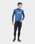 ALÉ Cycling winter set with jacket - SOLID CROSS WINTER - black/blue