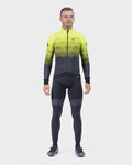 ALÉ Cycling thermal jacket - PR-R MAGNITUDE - yellow/black
