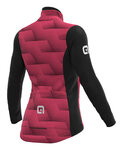ALÉ Cycling thermal jacket - SOLID SHARP LADY WNT - pink/black