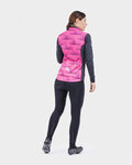 ALÉ Cycling thermal jacket - SOLID SHARP LADY WNT - pink/black