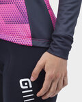 ALÉ Cycling thermal jacket - SOLID SHARP LADY WNT - pink/black