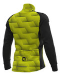 ALÉ Cycling winter set with jacket - SOLID SHARP WINTER - black/yellow