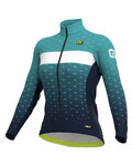 ALÉ Cycling winter set - PR-R STARS LADY WNT - black/light blue
