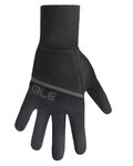 ALÉ Cycling long-finger gloves - SCIROCCO 2-IN-1 - black