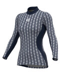 ALÉ Cycling long sleeve t-shirt - INTIMO CUBES LADY - blue
