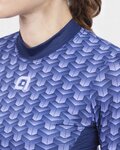 ALÉ Cycling long sleeve t-shirt - INTIMO CUBES LADY - blue