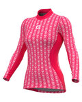ALÉ Cycling long sleeve t-shirt - INTIMO CUBES LADY - pink