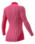 ALÉ Cycling long sleeve t-shirt - INTIMO CUBES LADY - pink