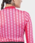 ALÉ Cycling long sleeve t-shirt - INTIMO CUBES LADY - pink