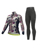 ALÉ Cycling winter set - AMAZZONIA LADY WNT - blue/black/purple