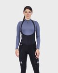 ALÉ Cycling long bib trousers - FUTURE WARM LADY - black