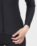 ALÉ Cycling winter long sleeve jersey - R-EV1 WARM RACE - black