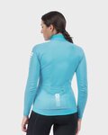 ALÉ Cycling winter long sleeve jersey - WARM RACE LADY WNT - turquoise
