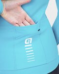 ALÉ Cycling winter long sleeve jersey - WARM RACE LADY WNT - turquoise