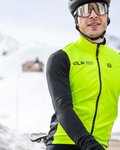 ALÉ Cycling thermal jacket - FONDO 2.0 PRAGMA - yellow/black