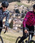 ALÉ Cycling winter long sleeve jersey - SOLID RIDE LADY WNT - black/pink