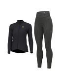 ALÉ Cycling winter set - WARM RACE+ESSENTIAL - black