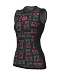 ALÉ Cycling tank top - VELA ACTIVE - black/pink