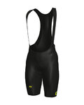 ALÉ Cycling bib shorts - FUSION HD - black/yellow