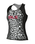 ALÉ Cycling sleeveless jersey - ALÉ AGGUATO LADY - white/black