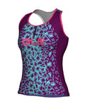 ALÉ Cycling sleeveless jersey - AGGUATO LADY - blue/purple