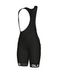 ALÉ Cycling bib shorts - TRAGUARDO LADY - black/white