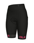 ALÉ Cycling shorts without bib - TRAGUARDO LADY  - black/pink