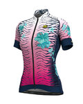 ALÉ Cycling short sleeve jersey - SAVANA LADY - blue/pink