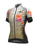 ALÉ Cycling short sleeve jersey - SAVANA LADY - gold/white