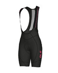 ALÉ Cycling bib shorts - AGONISTA 2 LADY - black/pink