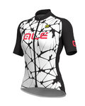 ALÉ Cycling short sleeve jersey - CRACLE LADY  - white/black