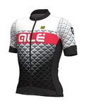 ALÉ Cycling short sleeve jersey - HEXA - white/black