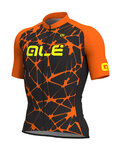 ALÉ Cycling short sleeve jersey - CRACLE - orange/black