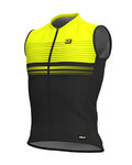 ALÉ Cycling sleeveless jersey - SLIDE - black/yellow